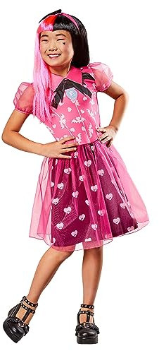 Rubies Disfraz Draculaura Classic para niñas, Vestido y diadema. Oficial Monster High, para Carnaval, Navidad, Cumpleaños, Fiestas y Halloween.