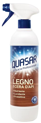 Quasar – Madera con cera de abejas – Nutriente, abrillantador y protector – 680 ml
