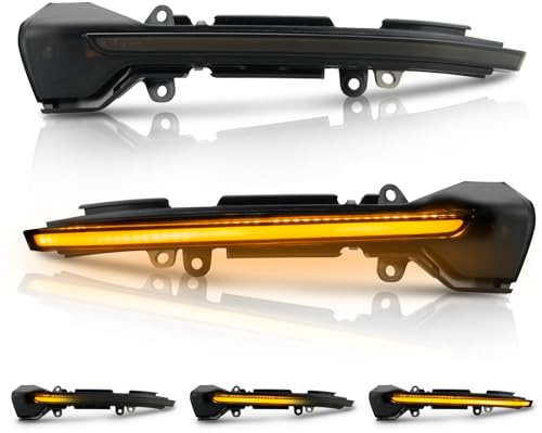 D-Lumina - Dynamiska LED-blinkers för sidospegel, sekventiella blinkers kompatibel med Seat LEON III 5F från och med 2013, IBIZA V KJ1 från 2017, ARONA KJ7 från och med