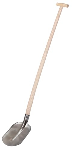 Gartenschaufel Emsländer Holländer Frankfurter Holsteiner BAU Schaufel Sandschaufel Rund Flach Spitz Schaufel Schüppe Schippe (Emsländer Schaufel poliert mit Stiel)
