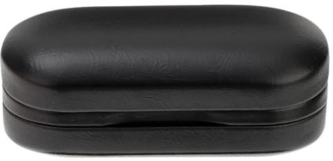 VALICLUD Caja Doble De Gafas Pu Estuche Organizador Ligero Para Dos Pares De Gafas De Sol Y Graduadas Portátil 6.29X2.83X2.67 Pulgadas Ideal Para Viajes Y Uso Diario