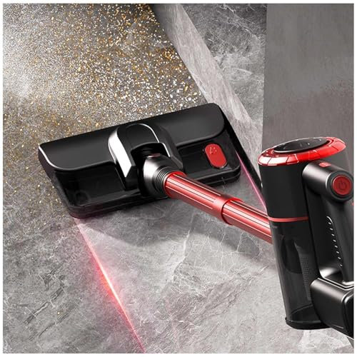 MeLtor Aspira E Lava Pavimenti Casa 5 in 1 Portatile, 400ml Serbatoio, Lavasciuga Pavimenti Senza Filo Leggero E Senza Fili Lava Asciuga Pavimenti per Pulizia Domestica/Peli Animali,Red