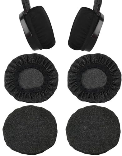 KNUIUYY 4 Pièces Housses De Casque Extensibles Et Lavables, Coussinets d'oreilles, Casquepour Casque De 9 À 11 Cm pour Salle de Sport, Protection Contre la Sueur Contre La Saleté
