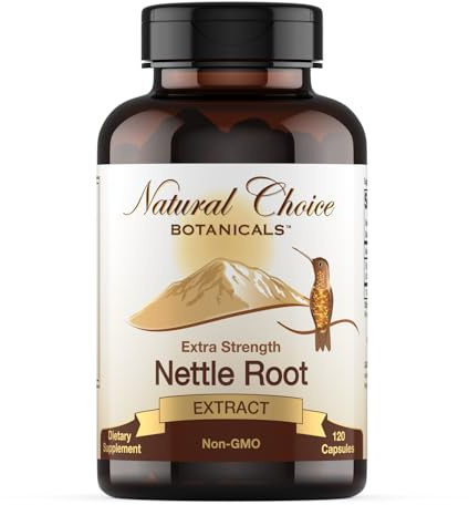 Natural Choice Botanicals Stinging Nettle Root Extract Supplement - 120 Capsules, 2 Month Supply