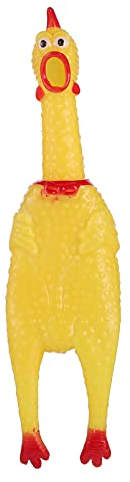 STOBOK Shrilling Huhn Spielzeug: Quietschendes Huhn Streich Neuheit Spielzeug Quietschen Squeeze Chicken Noise Screaming Gadget für Kinder Haustier Hund