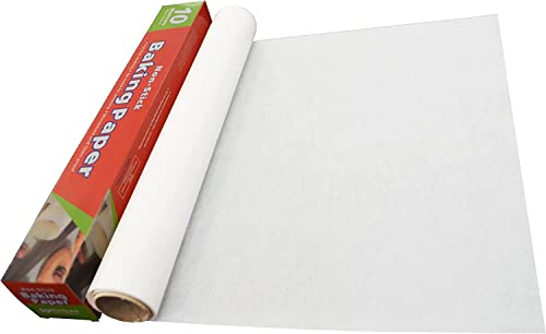 Papier Anti Graisse Alimentaire Ecologique, Papier de Cuisson Réutilisable Respectueux de L'environnement 25 Cm X 5 M, Papier D'emballage Alimentaire Jetable Pour Frites, Hamburgers (Blanc pur)