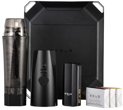 Zeus Arc GT3 Vaporizzatore - Vaporizzatore portatile di erbe secche di terza generazione - Riempimento automatico della capsula con il modulo elettronico