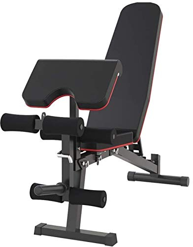Verstellbare Hantelbank, klappbare Trainingsbank, Bankdrücken für Gewichtheben, mit Beinstrecker und Beinbeuger, für Gewichtheben im Fitnessstudio zu Hause, maximale Belastung 300