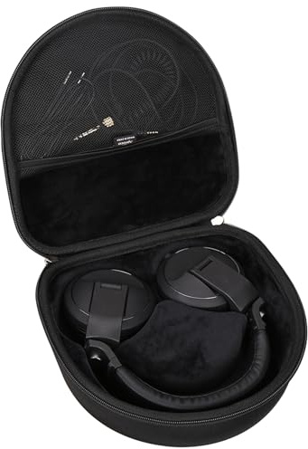 Aproca Custodia compatibile con cuffie DJ professionali Pioneer DJ HDJ-X5/HDJ-X5BT-N, custodia rigida portatile per accessori (solo custodia)