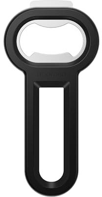 Linoroso 2-in-1 Magnetischer Flaschenöffner Bieröffner - Kühlschrank-Magnet zum Aufbewahren, Praktisches Werkzeug für Bier und Getränkedosen,ideal für Restaurants, Bars und Camping - Schwarz