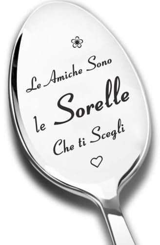 Regali per Ragazza/Donne Cucchiaio da tè in acciaio inossidabile, Cibo Dessert Cucchiaio da caffè, Regalo per Sorella, regalo di Capodanno, regalo di compleanno per Amiche