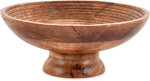 Mahasu Fruit Bowl Round Bowl for Fruits or Salads, Serving Dish Looks Absolute Beautiful with Your Kitchen (30.48cm x 30.48cm x 12.7cm)