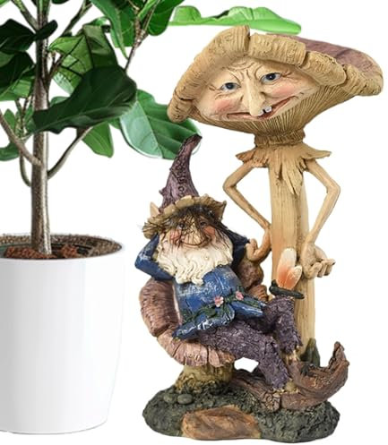 Césped, estatua de jardín al aire libre | Figura de decoración de jardín al aire libre - Colorida decoración de jardín al aire libre, lindas estatuas de seta para arte de patio, decoración de terrazas