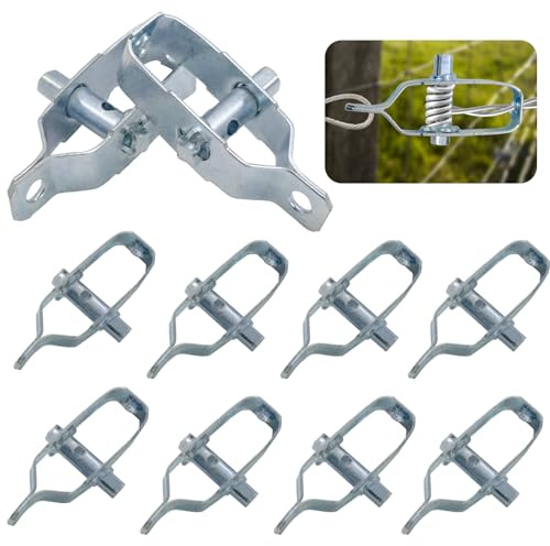 12 Pcs Turnbuckle Wire Tensioner 3.45 inch Heavy Duty Garden Wire for Climbing Plants Outdoor String Lights Hanging Fence Securing Shade