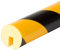 Knuffi 10011 Polyurethanschaum Kantenschutzprofil, Typ B, Gelb/Schwarz, 40mm Durchmesser, 1m Länge