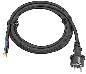Solarsys® - 10m Stromkabel H07RN-F 3x1,5mm, Gummi-Anschlussleitung VDE Zertifikat, AC-Kabel mit Schuko-Steckdose (CEE 7/7) für Mikro-Wechselrichter APsystems Hoymiles Deye Envertech,10 Meter