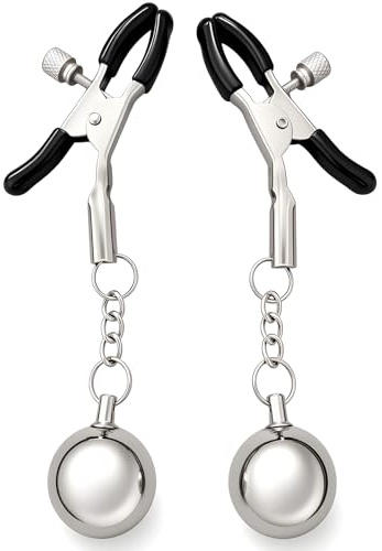 Pinze per Capezzoli Donna Morsetti per Capezzoli Regolabili Stimolatore Clitoride Femminile Labia Clip BDSM Giocattoli Sessuali per Uomini e Donne SM Bondage