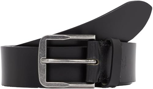 Calvin Klein Herren Gürtel Classic Casual Belt aus Leder, Schwarz (Black), 110 cm