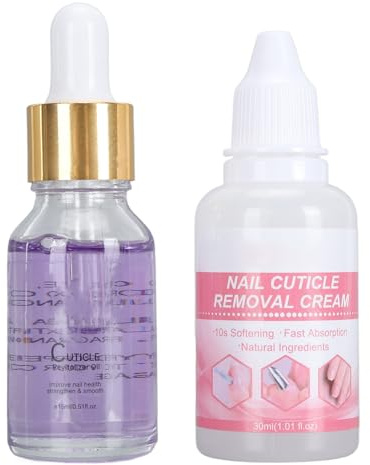 Kit Removedor de Cutículas, Fortalece el Kit Removedor de Cutículas de Uñas Hidratado Promueve el Crecimiento de las Uñas para Uso Doméstico (LS152-1)