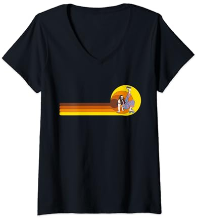 Damen Inline-Skating Rollerskates Inline-Skater Inline-skates T-Shirt mit V-Ausschnitt