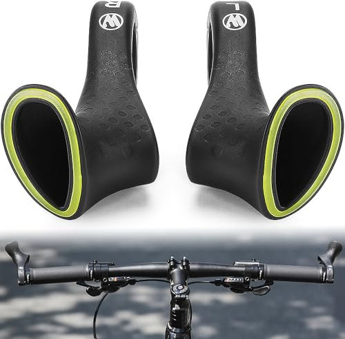 1 Paar Innerbarends Lenkerhörnchen Fahrrad Fahrradlenker Griffe Lenkerenden Fahrrad, Ergonomische rutschfeste MTB Fahrradteile für 21.8-22.2 mm Lenker, Lenkerverlängerung für MTB Fahrräder