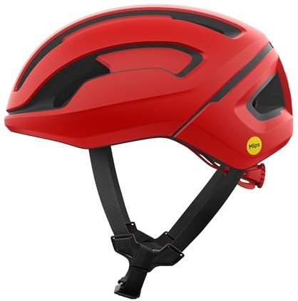 POC Omne Air MIPS Casco de Bici, Unisex-Adult, Prismane Red Matt, L (56-61cm)