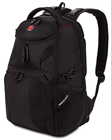 Swiss Gear Unisex's 3988202406 Laptop Backpack, Black, 16 inch