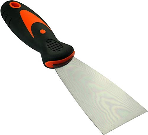 AERZETIX - C46022 - Spatule/Couteau de Peinture 50mm - Couteau à Enduire/Mastic - Spatule de Maçonnerie Plâtrier/Plaquiste/Maçon - Grattoire Papier Peint - Poignée en Plastique/Caoutchouc Bi-Matière
