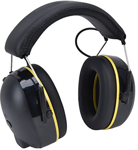 Orejeras de Protección Auditiva, Recargables, Cómodas, Bluetooth, con Conexión Estable, 1000 MAh, Duraderas, con Reducción de Ruido, Orejeras de Seguridad para Cortar, Construir, Soplar Nieve