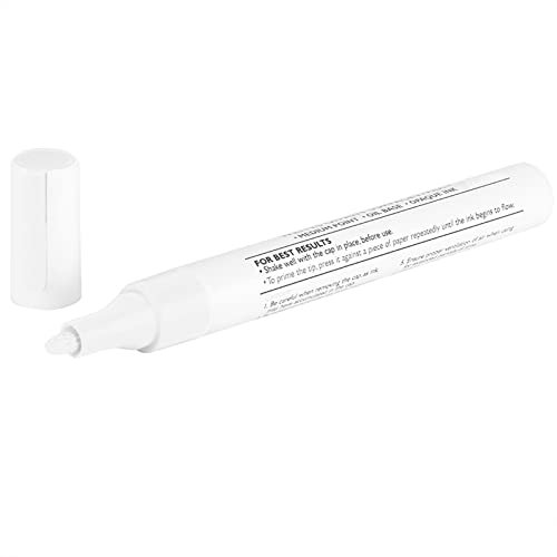 Pintura Blanca Coche Arañazos, Reparación de Arañazos de Pintura de Coche, Lápiz de Pintura de Neumático de Lápiz de Coche Profesional Impermeable, Bolígrafos de Marca para Coche(Blanco)