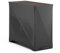 Fractal Design Era 2 ITX PC Case in Charcoal - Sleek Anodized Aluminum, Solid Walnut Top, Supports 3-Slot GPUs, PCIe 4.0 Riser Cable included