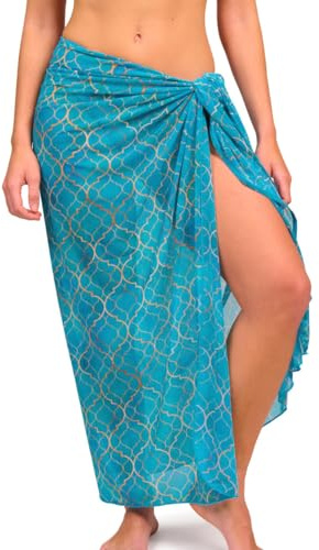 Kiniki Pareo de Playa Mujeres con Transparencia al Bronceado Tan Through - Emerald