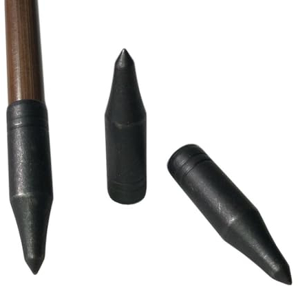 Generisch Bogenschießen Pfeilspitzen 8mm ID Geeignet für Holzpfeile Bambuspfeile Schießen Pfeilspitzen (Typ 6, 6)