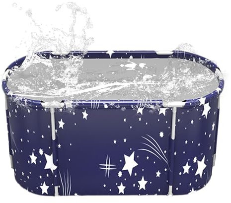 Folding Bathtub - Portable Bathtub | Freestanding Bathtub | Portable Bathtub for Shower Enclosure | Adult Bathtub | Large Bathtub with Bag Tub