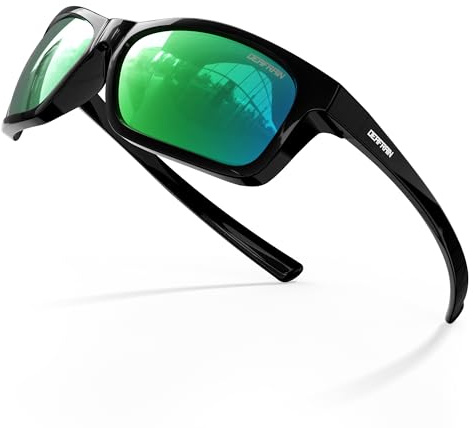 DEAFRAIN Kids Sunglasses for Boys Girls Unbreakable Flexible Frame Polarized Sports Youth Baseball Running Fishing Glasses for Age 7-14