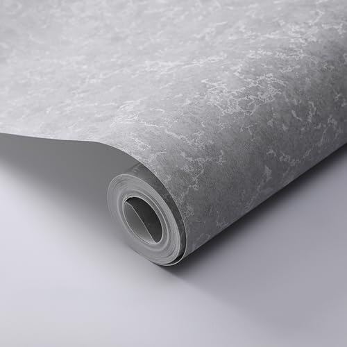 Cathpetic Grey Wallpaper Textured with Irregular Feature Mix Plain Wallpaper Decorative Luxury Wall Paper Roll for Living Room Bedroom Kitchen Front Room,1 Roll=5m²