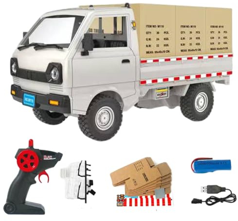 Odoukey Mini camion radiocomandato: camioncino radiocomandato da 2, 4 GHz con mini auto telecomandata leggera e portatile per bambini, ragazzi e ragazze