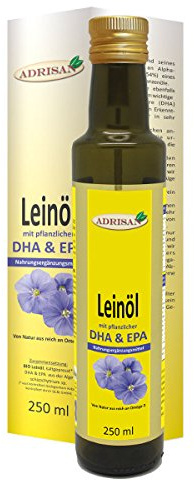 Adrisan Leinöl mit DHA und EPA 250ml - Nahrungsergänzung