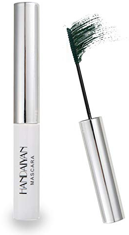 GL-Turelifes 12 Color Mascara Colorful Fiber Mascara Charming Longlasting Mascara, Thick & Long Eyelash Waterproof and Smudge-proof Eyes Makeup (#07 Green)