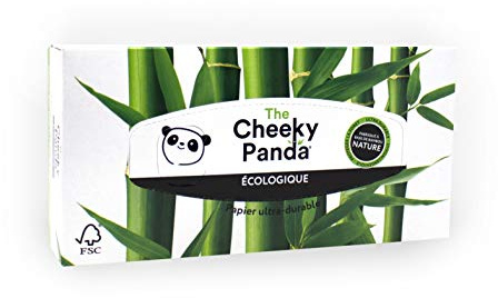 The Cheeky Panda Bamboo Tissues | Box of 80 Tissues (3 Ply) | Rectangular Box, Hypoallergenic, Plastic-, Eco-Friendly, Super Soft, Strong & Durable