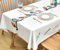 Yofori Vinyl Tischdecke, Plastik Abwischbare Tischdecke PVC Wasserabweisend Tischdecken für Küche Garten Outdoor (Vogel, 137x137cm)