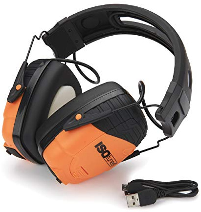 ISOtunes Protección auditiva con Bluetooth LINK: Auriculares de diadema con aislamiento de ruidos, más de 14 horas de duración de la batería