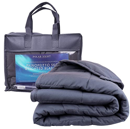 Polar Night Manta Pesada para Adultos - con Perlas de Vidrio, Microfibra, Norma Oeko-Tex® 100 - Transpirable, hipoalergénica, Incluye bucles de Cobertura - 150 x 200 cm, 5-13kg (5) (150 x 200 cm, 7)