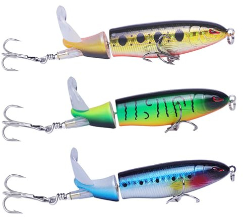 3 Piezas Cebo Artificial de Pesca Con 6 Anzuelos, Señuelo Biónico Blando Para Lubina en Agua Dulce - Pesca Recreativa