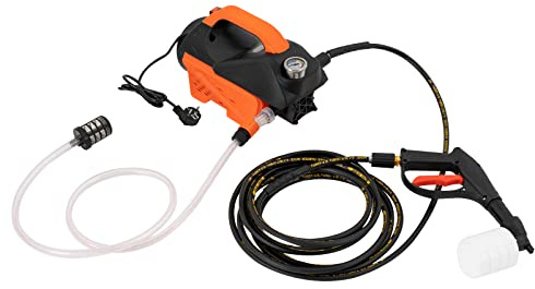 Lavadora eléctrica de alta presión, lavado automático de coches con interruptor automático y tres modos de limpieza, 1300 W, doble uso para coches, jardines, pastos, piscinas