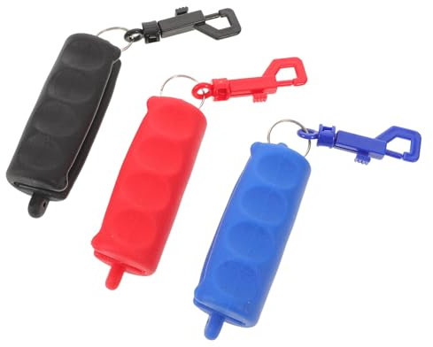 SOPOTUTU 6 Piezas Kit de Extractores de Flechas de Silicona con Clip para Cinturón Herramienta de Agarre Antideslizante para Práctica de con Exterior Colores Rojo Negro y Azul