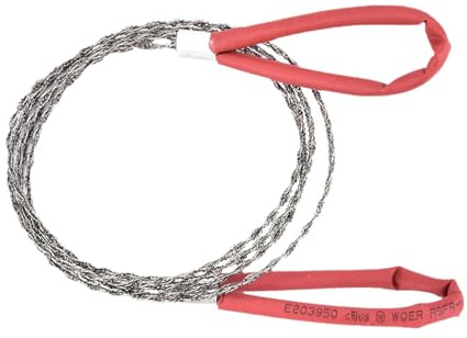 Générique Kabelsågsverktyg - bärbar trådsåg i rostfritt stål, kompakt utomhusöverlevnadsutrustning, träd-skärningshjälp camping vandring | Sy Hiking Equipment