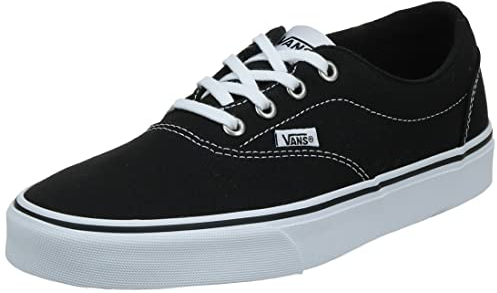 Vans Damen Doheny Sneaker, Schwarz ((Canvas) Black/White 187), 42.5 EU