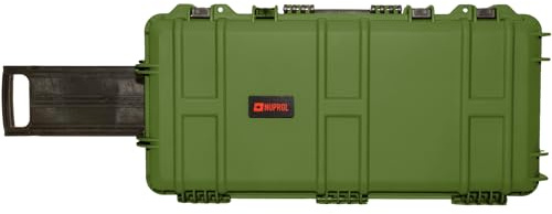Nuprol Waterproof Hard Case - Medium (80 x 39 x 20cm) with Wave Foam (Green)