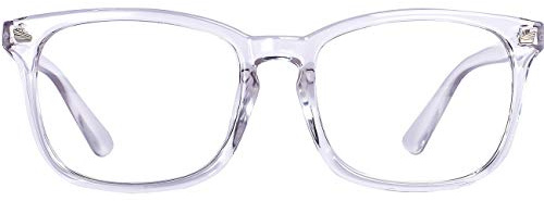 MAXJULI Blue Light Blocking Glasses,Computer Reading/Gaming/TV/Phones Glasses for Women Men(Transparent)
